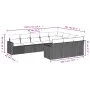 Garden sofa set with beige cushions 10 pieces synthetic rattan by , Modular outdoor sofas - Ref: Foro24-3251825, Price: 671,0...
