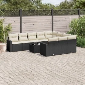 11-piece garden sofa set and black synthetic rattan cushions by , Modular outdoor sofas - Ref: Foro24-3251833, Price: 629,83 ...