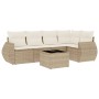 Juego de sofás jardín con cojines 6 pzas ratán sintético beige de , Conjuntos de jardín - Ref: Foro24-3253675, Precio: 454,45...