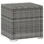 Lounger with cushion and gray synthetic rattan table by vidaXL, Loungers - Ref: Foro24-46227, Price: 171,08 €, Discount: %