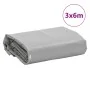 Lona gris 3x6 m 650 g/m² de , Lonas impermeables - Ref: Foro24-156111, Precio: 101,94 €, Descuento: %