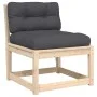Juego de sofás de jardín 6 pzas con cojines madera maciza pino de , Conjuntos de jardín - Ref: Foro24-3217025, Precio: 593,44...