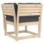Juego de sofás de jardín 6 pzas con cojines madera maciza pino de , Conjuntos de jardín - Ref: Foro24-3217025, Precio: 593,44...