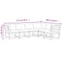 Set de sofás jardín 6 pzas con cojines madera pino marrón cera de , Conjuntos de jardín - Ref: Foro24-3217027, Precio: 730,33...