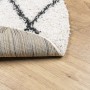 Alfombra de pelo largo moderna PAMPLONA crema y negro Ø 80 cm de , Alfombras - Ref: Foro24-375375, Precio: 20,86 €, Descuento: %