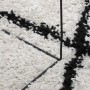 Alfombra de pelo largo moderna PAMPLONA crema y negro Ø 80 cm de , Alfombras - Ref: Foro24-375375, Precio: 20,86 €, Descuento: %