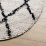 Alfombra de pelo largo moderna PAMPLONA crema y negro Ø 240 cm de , Alfombras - Ref: Foro24-375380, Precio: 97,78 €, Descuent...