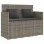 Banco de jardín con cojines ratán sintético gris de , Bancos de jardín - Ref: Foro24-365763, Precio: 204,19 €, Descuento: %