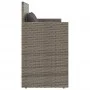 Banco de jardín con cojines ratán sintético gris de , Bancos de jardín - Ref: Foro24-365763, Precio: 204,19 €, Descuento: %