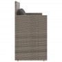 Banco de jardín con cojines ratán sintético gris de , Bancos de jardín - Ref: Foro24-365763, Precio: 185,13 €, Descuento: %