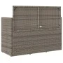 Banco de jardín con cojines ratán sintético gris de , Bancos de jardín - Ref: Foro24-365763, Precio: 204,19 €, Descuento: %