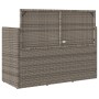 Banco de jardín con cojines ratán sintético gris de , Bancos de jardín - Ref: Foro24-365763, Precio: 185,13 €, Descuento: %