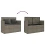 Banco de jardín con cojines ratán sintético gris de , Bancos de jardín - Ref: Foro24-365763, Precio: 204,19 €, Descuento: %