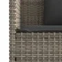 Banco de jardín con cojines ratán sintético gris de , Bancos de jardín - Ref: Foro24-365763, Precio: 204,19 €, Descuento: %