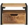 Mesita de noche de pared madera maciza de acacia 35x35x25 cm de , Mesitas de noche - Ref: Foro24-372725, Precio: 128,67 €, De...