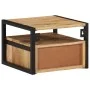 Mesita de noche de pared madera maciza de acacia 35x35x25 cm de , Mesitas de noche - Ref: Foro24-372725, Precio: 128,67 €, De...