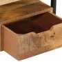 Mesita de noche de pared madera maciza de acacia 35x35x25 cm de , Mesitas de noche - Ref: Foro24-372725, Precio: 128,67 €, De...