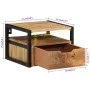 Mesita de noche de pared madera maciza de acacia 35x35x25 cm de , Mesitas de noche - Ref: Foro24-372725, Precio: 128,67 €, De...