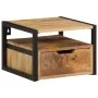 Mesita de noche de pared madera maciza de acacia 35x35x25 cm de , Mesitas de noche - Ref: Foro24-372725, Precio: 128,67 €, De...