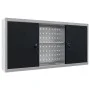 Armario de herramientas de pared industrial metal gris y negro de vidaXL, Armarios para herramientas - Ref: Foro24-145366, Pr...