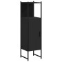 Armario de baño madera de ingeniería negro 33x33x120,5 cm de , Tocadores - Ref: Foro24-842466, Precio: 58,24 €, Descuento: %