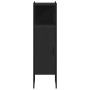 Armario de baño madera de ingeniería negro 33x33x120,5 cm de , Tocadores - Ref: Foro24-842466, Precio: 58,24 €, Descuento: %
