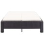 Tumbona para 2 personas con cojín ratán sintético negro de vidaXL, Camas para exteriores - Ref: Foro24-46238, Precio: 270,94 ...