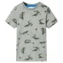 Camiseta infantil caqui claro melange 116 de , Camisetas para niños - Ref: Foro24-12101, Precio: 8,64 €, Descuento: %