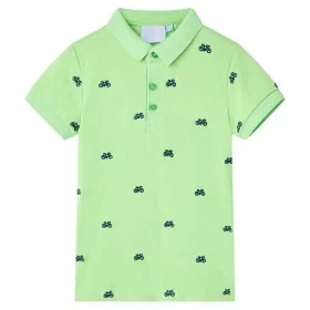 Polo infantil verde neón 128 de , Camisetas para niños - Ref: Foro24-12157, Precio: 10,65 €, Descuento: %