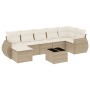Juego de sofás de jardín con cojines beige 8 pzas ratán PE de , Sofás modulares de exterior - Ref: Foro24-3221687, Precio: 53...