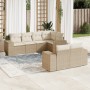 Set sofás de jardín 7 piezas y cojines ratán sintético beige de , Conjuntos de jardín - Ref: Foro24-3222807, Precio: 550,56 €...