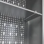 Armario de herramientas de pared industrial metal gris y negro de vidaXL, Armarios para herramientas - Ref: Foro24-145366, Pr...