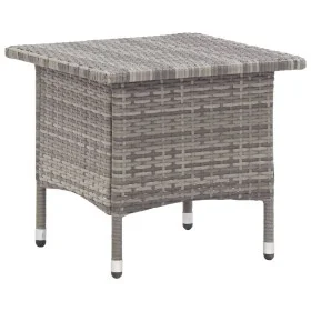 Mesita de centro de ratán sintético gris 50x50x47 cm de vidaXL, Mesas de jardín - Ref: Foro24-46252, Precio: 61,70 €, Descuen...