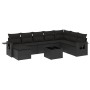 Set de sofás de jardín 8 piezas y cojines ratán sintético negro de , Conjuntos de jardín - Ref: Foro24-3252902, Precio: 575,4...