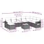 8-piece garden sofa set and black synthetic rattan cushions by , Garden sets - Ref: Foro24-3252902, Price: 576,89 €, Discount: %