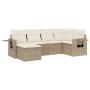Juego de sofás jardín con cojines 6 pzas ratán sintético beige de , Conjuntos de jardín - Ref: Foro24-3252795, Precio: 457,66...