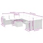 Set de sofás de jardín 9 pzas con cojines ratán sintético beige de , Conjuntos de jardín - Ref: Foro24-3259069, Precio: 655,9...