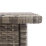 Mesita de centro de ratán sintético gris 50x50x47 cm de vidaXL, Mesas de jardín - Ref: Foro24-46252, Precio: 65,88 €, Descuen...