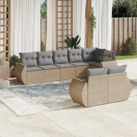 Garden sofa set with beige cushions 8 pcs PE rattan by , Modular outdoor sofas - Ref: Foro24-3221618, Price: 588,87 €, Discou...
