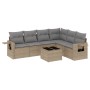 Set sofás de jardín 7 piezas y cojines ratán sintético beige de , Conjuntos de jardín - Ref: Foro24-3252556, Precio: 484,01 €...
