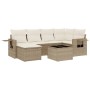 Set sofás de jardín 7 piezas y cojines ratán sintético beige de , Conjuntos de jardín - Ref: Foro24-3252805, Precio: 501,61 €...
