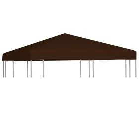 Toldo de cenador marrón 310 g/m² 3x3 m de vidaXL, Cubiertas para carpas y cenadores - Ref: Foro24-46621, Precio: 49,56 €, Des...