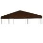 Toldo de cenador marrón 310 g/m² 3x3 m de vidaXL, Cubiertas para carpas y cenadores - Ref: Foro24-46621, Precio: 49,56 €, Des...