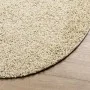 Alfombra de pelo largo moderna dorado Ø 100 cm de , Alfombras - Ref: Foro24-375354, Precio: 23,87 €, Descuento: %