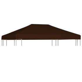 Toldo de cenador marrón 310 g/m² 3x4 m de vidaXL, Cubiertas para carpas y cenadores - Ref: Foro24-46625, Precio: 83,55 €, Des...