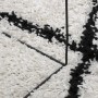 Alfombra de pelo largo moderna PAMPLONA crema y negro 160x160cm de , Alfombras - Ref: Foro24-375368, Precio: 66,33 €, Descuen...