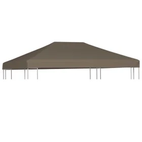 Taupe gazebo awning 310 g/m² 3x3 m by vidaXL, Covers for tents and gazebos - Ref: Foro24-46619, Price: 86,13 €, Discount: %