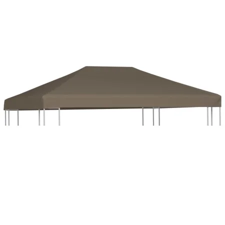 Toldo de cenador gris topo 310 g/m² 3x3 m de vidaXL, Cubiertas para carpas y cenadores - Ref: Foro24-46619, Precio: 86,13 €, ...
