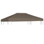 Toldo de cenador gris topo 310 g/m² 3x3 m de vidaXL, Cubiertas para carpas y cenadores - Ref: Foro24-46619, Precio: 89,83 €, ...