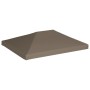 Toldo de cenador gris topo 310 g/m² 3x3 m de vidaXL, Cubiertas para carpas y cenadores - Ref: Foro24-46619, Precio: 89,83 €, ...